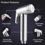 Plantex ABS Jet Spray Gun/Health Faucet for Toilet/Hand Spray for Bathroom/Toilet Jet Spray Gun- Pack of 1
(Chrome)