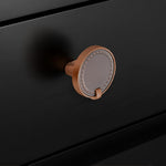 Plantex Knobs for Drawers/Drawer Knobs/Round Knob for Cabinets/Pull-Push Knob for Kitchen/Bedroom/Drawer - Pack of 1 (Rose Gold & Satin Black)