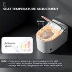 Plantex Smart Toilet Commode One Click Foot Touch with 18 Months Warranty/Heated Seat/Auto Lid Open & Close with Auto Flush/Water-Saving Technology- S-Trap (White)