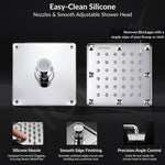 Plantex Stainless Steel Shower Head 100 mm with Water Saving Nozzle/Shower for Bathroom/Rain Shower Head for Bathroom without Arm- (Sandwich Shower-Chrome)