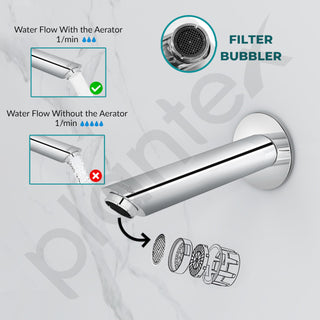 Plantex Bath Tub Spout with Wall Flange/Single Lever Spout/High Flow Tap for Bathroom/Kitchen-7 Year Warranty by Plantex (BAL-521-Chrome)