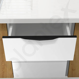 Plantex Profile Handle for Kitchen Cabinet/20 Inch Alluminium Drawer Profile Handle/Wardrobe Pull Handle for Home/Office/Hotel - Pack of 5 (Black)