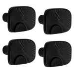 Plantex Knobs for Drawers/Drawer Knobs/Rectangle Knob for Cabinets/Pull-Push Knob for Kitchen/Bedroom/Drawer - Pack of 4 (DC-Black & Z-Black)