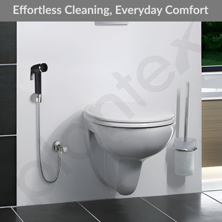 Plantex ABS Jet Spray Gun/Health Faucet for Toilet/Hand Spray for Bathroom/Toilet Jet Spray Gun- Pack of 1 (Black)