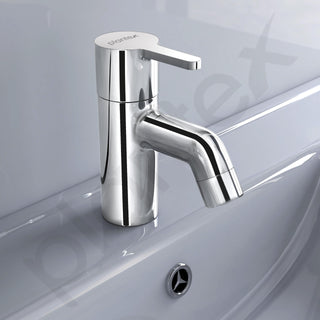 Plantex Brass Pillar Cock Water Tap/Pillar Cock for Wash Basin with Teflon Tape/Single Lever Tabletop Basin Tap - (ORE-1401, Chrome)