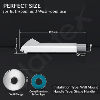 Plantex Bath Tub Spout with Water Saving Nozzle for Bathroom/High Flow Tap for Bathroom/Kitchen-Pack of 1 (Chrome)