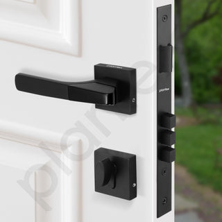 Plantex Triple Security Door Lock Set with 3 Years of Warranty/Mortise Lock for Door with Brass Lock Body & Cylinder (7114 - DC-Black & Z-Black)