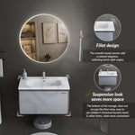 Plantex Unbreakable Plywood Vanity Set for Bathroom/Undermount Washbasin with Cabinet/Bathroom Organizer With Coupling & Mirror Cabinet With Sensor & Defogger Function - (NZBC-12)