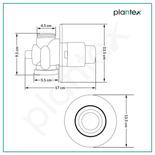 Plantex Pure Brass 40mm Thread Diameter Metropole Flush Valve for Toilet/Toilet Flush/Flush Valve for Urinal Commercial and Residential Use -(ALD-1302-Chrome)