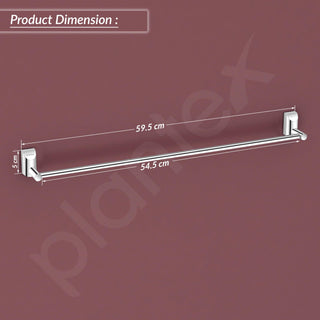 Plantex Pure Brass Towel Rod for Bathroom/Towel Holder/Cloth Hanger for Bathroom/Bathroom Accessories - 24 Inch (Chrome Finish) Superb