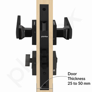Plantex Heavy Duty Main Door Lock Set with 3 Keys/Mortise Door Lock for Home/Office/Hotel (7116 - DC-Black & Z-Black)