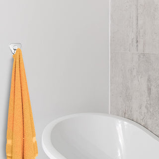 Plantex Pyramid High Grade Stainless Steel Robe Hook for Bathroom/Cloth Stand/Towel Hanger/Bathroom Accessories (Chrome) - Pack of 1