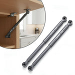 Plantex 10 Inch Hydraulic Gas Spring Stay Strut Pneumatic Lift Support with Cover/Cabinet Hinges Support/Capacity 5 KGS (50 N) - Pair of 1 (2 Pcs) (Silver)