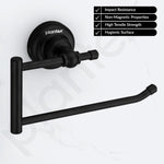 Plantex 304 Grade Stainless Steel Towel Hanger for bathroom/Napkin Hanger for Kitchen/Towel Ring/Bathroom Accessories - Skyllo (Black)