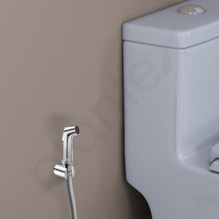 Plantex ABS Health Faucet for Toilet/Jet Spray for Bathroom/Health Faucet Gun Only/Hand Shower for Toilet - Pack of 1 (Royal, Chrome)