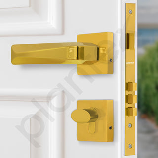Plantex Premium Door Lock with 3 Years of Warranty/Main Door Locks/Mortise Lock Set for Home (PT-013, Gold)