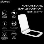Plantex Hygienic Toilet Combo/Polypropylene Toilet Seat Cover/Self Adhesive Toilet paper holder/D- Shape Health Faucet Set with 1.20 meter hose Pipe for Toilet and Clamp (Chrome)