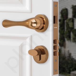 Plantex Main Door Lock Set with 3 Keys/Mortise Door Lock for Home/Office/Hotel (7054 – PVD Choco)