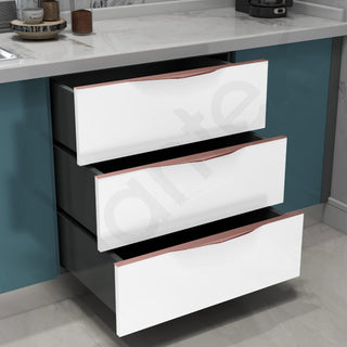 Plantex Profile Handle for Kitchen Cabinet/24 Inch Alluminium Drawer Profile Handle/Wardrobe Pull Handle for Home/Office/Hotel - Pack of 1 (Rose Gold)