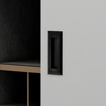 Plantex Sliding Door Handle/Concealed Handle for Sliding Door/96mm Concealed Handle for Wardrobe/Kitchen Cabinet - Pack of 1 (Black)