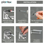 Plantex 304 Grade Stainless Steel Towel Rack in Bathroom/Towel Holder in Bathroom/Cloth Hanger for Bathroom Wall/Bathroom Accessories (24 Inch) Chrome