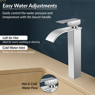 Plantex 304-Grade Stainless Steel Basin Mixer/Pillar tap for wash Basin/Hot and Cold Mixer tap for Washbasin-(YJR-31-Chrome)