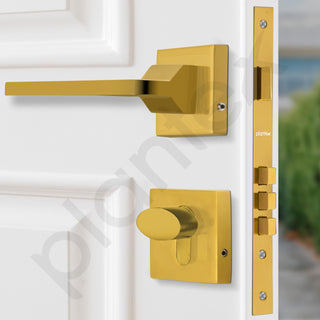Plantex Mortise Door Lock with 3 Years of Warranty/Main Door Lock for Home/Office/Hotel - Gold Finish (605-PVD Gold)