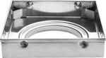 Plantex 304 Grade Stainless Steel Tile Insert Floor Drain Cover/Bathroom Drain Cover/Shower Drain -(5 x 5 inches) - Matt
