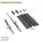 Plantex Tandem Box Drawer for Kitchen/Soft Close Tandem Box for Modular Kitchen/Tandem Basket/Load Capacity Upto 45 Kg - Grey (22 x 6 inch)