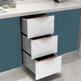 Plantex Profile Handle for Kitchen Cabinet/14 Inch Alluminium Drawer Profile Handle/Wardrobe Pull Handle for Home/Office/Hotel - Pack of 1 (Rose Gold)