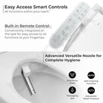 Plantex Smart Commode for Toilet/One Piece Commode with Smart Toilet Seat/Floor Mount Toilet - S Trap (White)