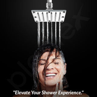 Plantex Stainless Steel Shower Head 100 mm with Water Saving Nozzle/Shower for Bathroom/Rain Shower Head for Bathroom without Arm- (Sandwich Shower-Chrome)