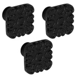 Plantex Knobs for Drawer/Square Drawer Knobs/Knobs for Cabinets/Pull-Push Knobs for Kitchen/Bedroom Drawer - Pack of 3 (DTK-299, Black)