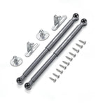 Plantex 10 Inch Hydraulic Gas Spring Stay Strut Pneumatic Lift Support with Cover/Cabinet Hinges Support/Capacity 5 KGS (50 N) - Pair of 1 (2 Pcs) (Silver)