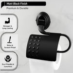 Plantex 304 Grade Stainless Steel Toilet/Tissue Paper Holder Stand for Washroom/Bathroom Accessories - Cubic (Black)