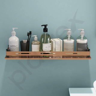 Plantex Stainless Steel Shelf for Bathroom/Multipurose Bathroom Shelf/Stand/Rack/Bathroom Organiser (18 x 5 Inch, PVD Rose Gold)