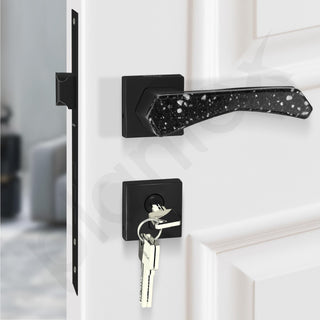 Plantex Premium Main Door Lock With 3 Years Warranty - Mortise Lock Set for Home (594 - Black)