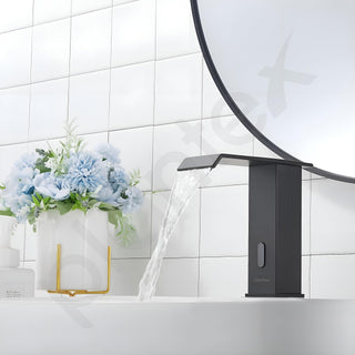 Plantex Solid Brass Sensor Tap for Wash Basin/Automatic Touchless Tap for Basin/Electronic Basin Tap/Pillar Tap for Wash Basin (Black)