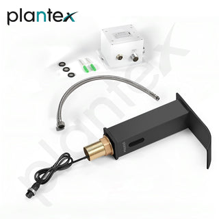 Plantex Solid Brass Sensor Tap for Wash Basin/Automatic Touchless Tap for Basin/Electronic Basin Tap/Pillar Tap for Wash Basin (Black)
