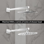 Plantex 18-Inch Shower Arm for Overhead Shower/Stainless Steel Shower Pipe/Wall Mount Bathroom Fitting with ยฝ-Inch Thread - Pack of 1 (Chrome)