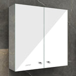 Planet Premium Bathroom Cabinet with Mirror/ 304 Stainless Steel Bathroom Mirror with Storage/Shelf for Wall with Mirror (18x18 Inch-Chrome)