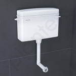 Plantex Polypropylene Toilet Flush Tank/Flush Tank for Toilet with 10 LTR Water Capacity/Side Lever Cistern for Bathroom - Pack of 1 (White)