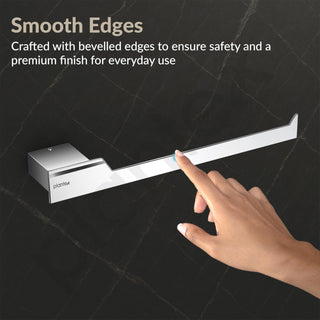 Plantex Napkin Ring for Bathroom/304 Grade Stainless Steel Towel Ring/Towel Holder/Towel Hanger/Bathroom Accessories - Pack of 1 (Tesla - 2703, Chrome)