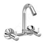 Plantex Brass Spindle Kitchen Mixer Tap/Sink Mixer Tap Hot and Cold with Wall Flange and Teflon Tape/Kitchen Sink Tap -(MKS-1278-Chrome)