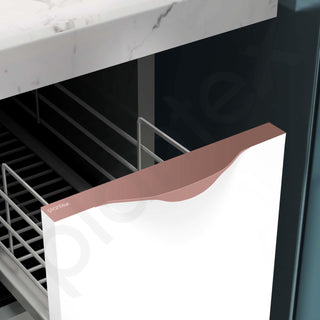 Plantex Profile Handle for Kitchen Cabinet/10 Inch Alluminium Drawer Profile Handle/Wardrobe Pull Handle for Home/Office/Hotel - Pack of 5 (Rose Gold)