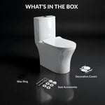 Plantex Commode for Toilet/Ceramic Wall Hung Toilet with Soft Close Toilet Seat/Rimless and Washdown Western Commode - P Trap (Round, Matt Black)