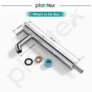 Plantex Pure Brass Pillar Tap for Wash Basin/High Neck Tap for Basin with Teflon Tape-7 Year Warranty by Plantex (ORE-1422, Chrome)