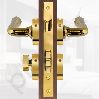 Plantex Premium Door Lock with 3 Years of Warranty/Main Door Locks for Home/Mortise Lock Set for Door (7117 - PVD Gold)