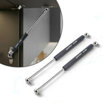 Plantex 12 Inch Hydraulic Gas Spring Stay Strut Pneumatic Lift Support with Cover/Cabinet Hinges Support/Capacity 15 KGS (150 N) - Pair of 1 (2 Pcs) (Silver)