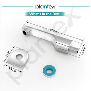 Plantex Pure Brass Bath Tub Spout with Wall Flange/High Flow Spout for Bathroom-(Chrome)